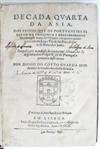 TRAVEL COUTO, DIOGO DO. Decada Quarta da Asia. 1602 + Decada Sexta da Asia. Lacks title and following 3 preliminaries. 1614